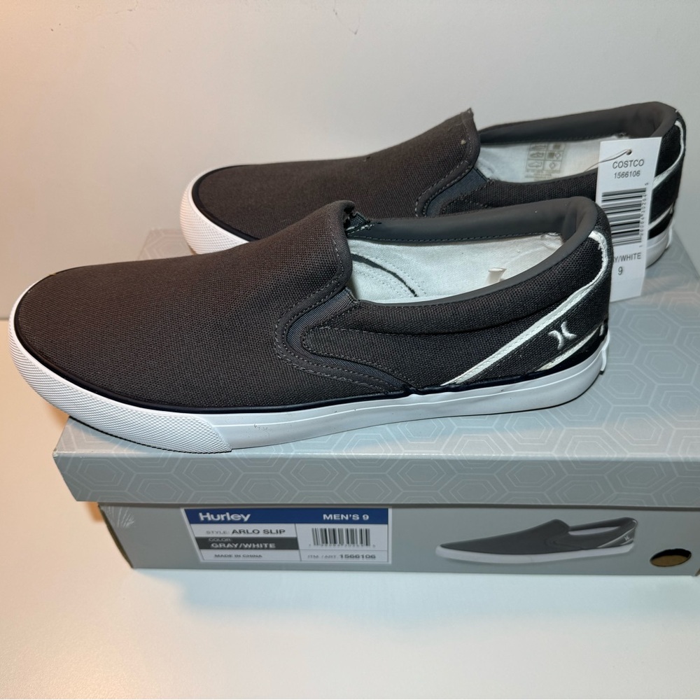 Hurley Arli slip gray/white mens size 9